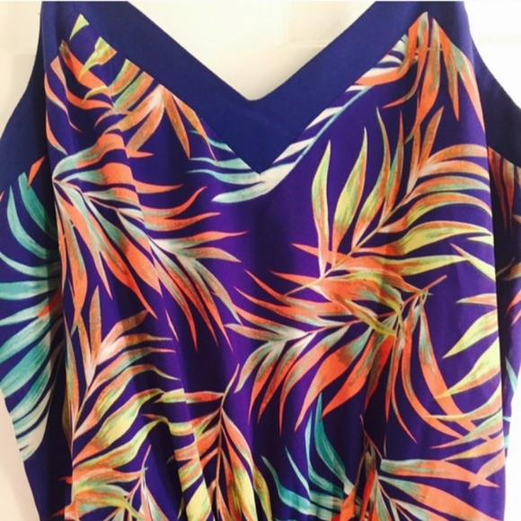 017 Women's Jumpsuit Size L Xhilaration Pants Romper Fall Floral Print Colors - Picture 8 of 10